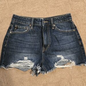 Denim Distressed Women Shorts
